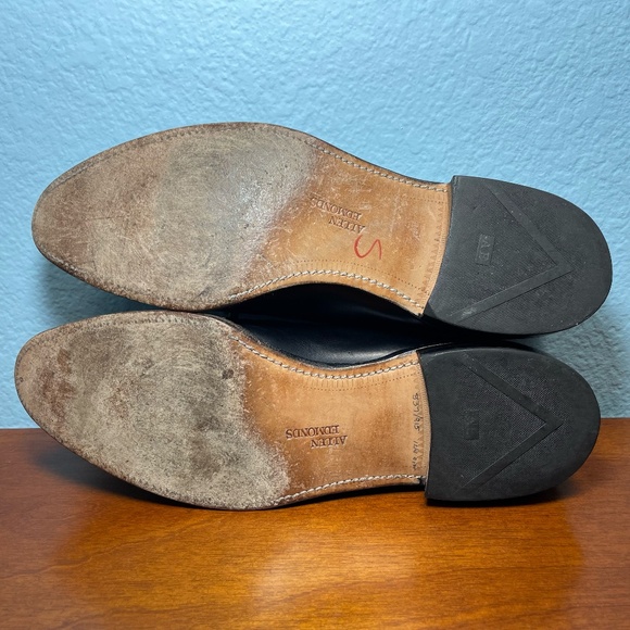 Allen Edmonds Grayson 13 A Narrow Width Black Leather Tassel Loafers Shoes 8217 - Picture 13 of 14